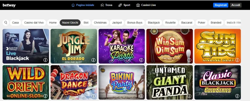 Betway Casino Game Library